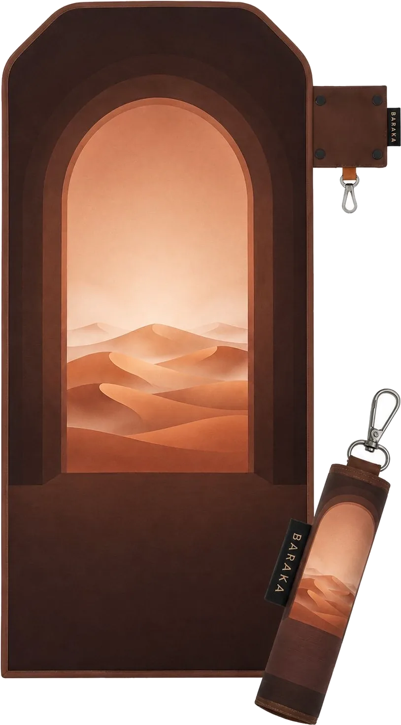 Tapis de prière nomade Baraka et sa pochette de transport